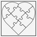 Puzzle Selber Machen Vorlage Download Angenehm White Line Puzzle Herz Zum Selbst Bemalen 6 Stück Von