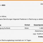 Rechnung Mit Mehrwertsteuer Vorlage Genial 6 Rechnung Mit Mwst