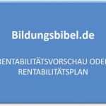 Rentabilitätsrechnung Vorlage Kostenlos Erstaunlich Rentabilitätsvorschau Oder Rentabilitätsplan Des Finanzplans