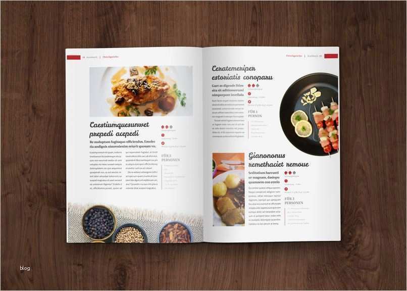 Design Vorlagen für Rezept und Kochbücher