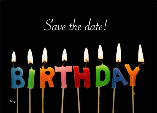 Save the date Postkarte zum Geburtstag modern deko