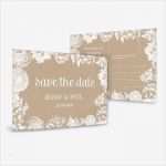 Save the Date Karten Vorlagen Luxus Save the Date Karte Zur Hochzeit Im Kraftpapierstil Mit