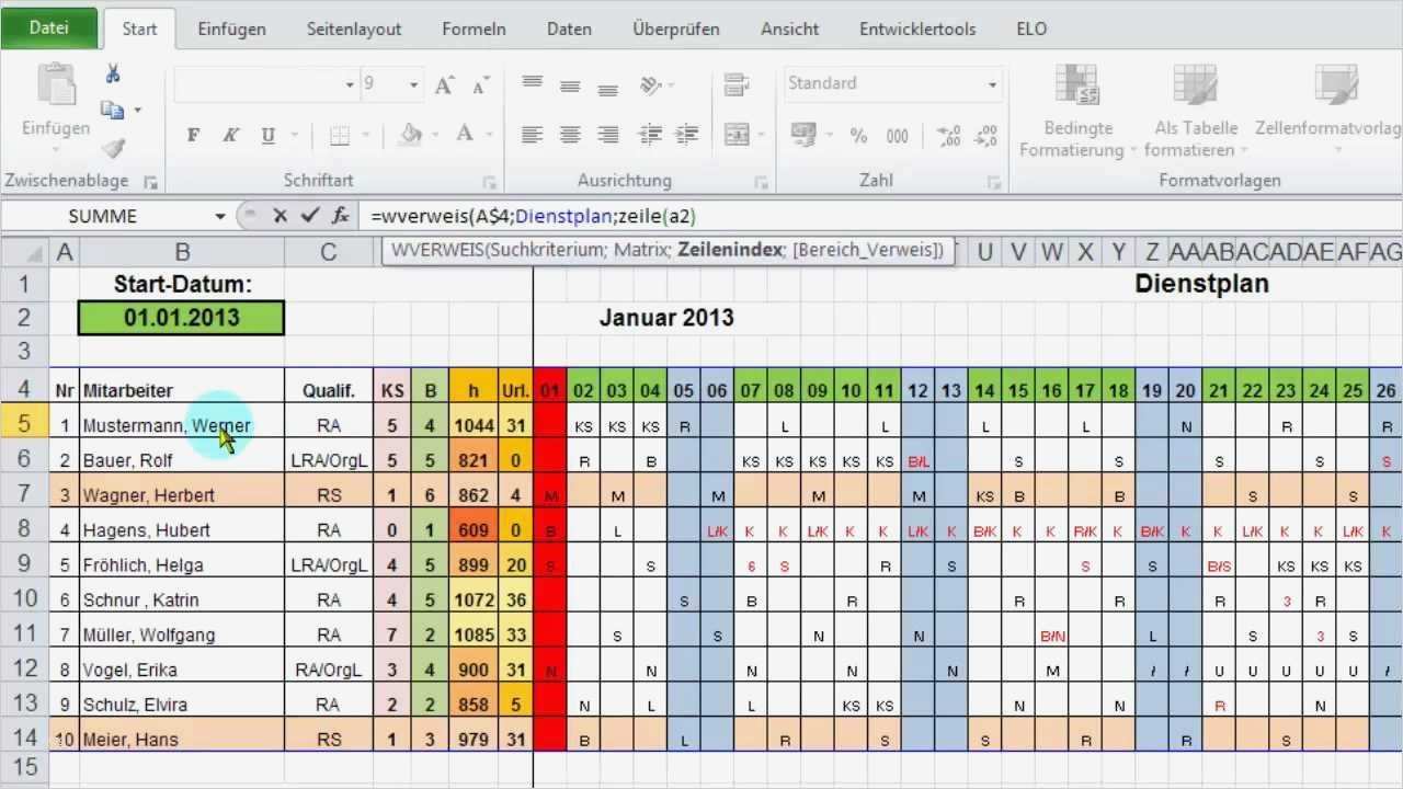 Schichtplan Excel Vorlage Download Fabelhaft Excel ...