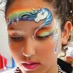 Schmink Schablonen Vorlagen Cool Unicorn Face Paint Google Search