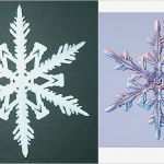 Schneekristalle Vorlagen Schneiden Erstaunlich 6 Pointed Paper Snowflakes