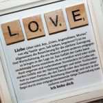 Scrabble Buchstaben Vorlage Einzigartig Diy Bilderrahmen Love Mit Scrabble Buchstaben Diycarinchen