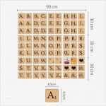 Scrabble Buchstaben Vorlage Einzigartig Scrabble Wanddeko Sticker Zum Selber Gestalten