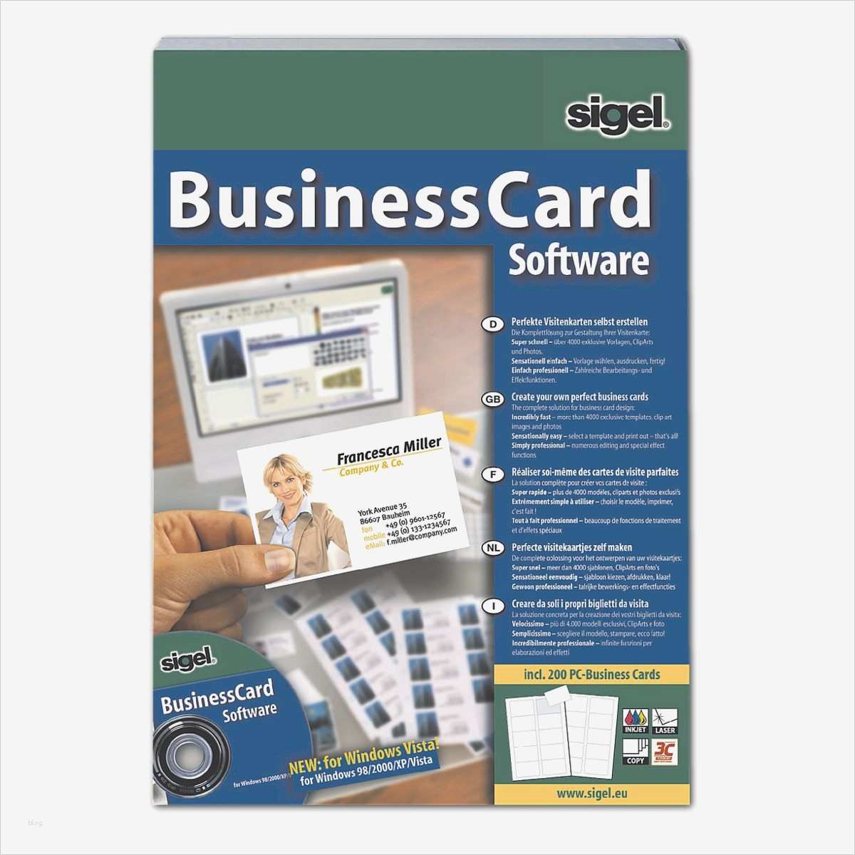 Sigel BusinessCard Software SW670 Software für