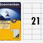 Soennecken Etiketten Vorlage Großartig soennecken Universal Etiketten A4 Weiß 70x42mm 2 100et