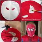 Spiderman Maske Basteln Vorlage Erstaunlich Superhero Paper Plate Masks