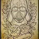 Star Wars Zeichnungen Vorlagen Wunderbar Darth Vader Tattoo Line Art