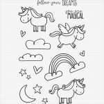 Stempel Bilder Vorlagen Fabelhaft Clear Stamps Set Unicorn Einhorn