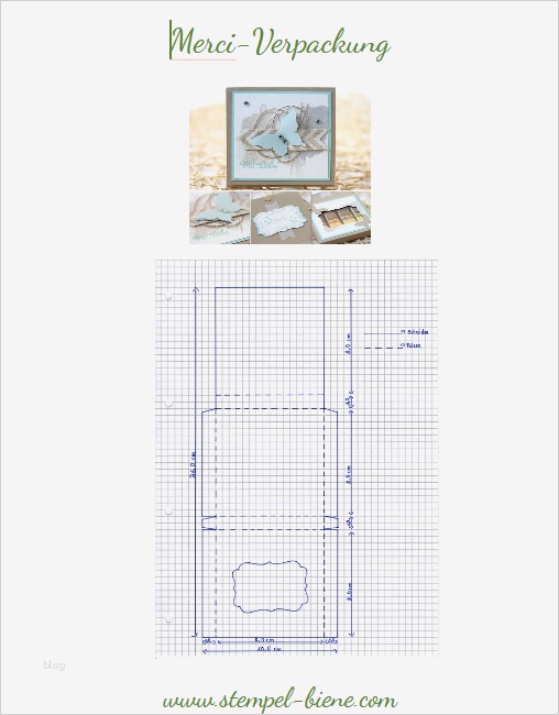 Stempel Biene Merciverpackung mit Anleitung