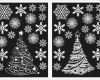 Sterntaler Fensterbild Vorlage Luxus 2 Christmas Trees and 36 Snowflake Window Stickers