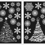 Sterntaler Fensterbild Vorlage Luxus 2 Christmas Trees and 36 Snowflake Window Stickers