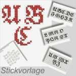 Sticken Kissenbezug Vorlage Neu Buchstaben Sticken Kreuzstich Alphabet Vorlage