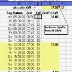 Stunden Vorlage Excel Neu Summe Der Stunden Der Aktuellen Kalenderwoche Ermitteln