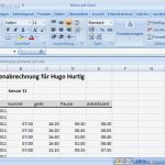 Stundenabrechnung Excel Vorlage Cool Stundenabrechnung 2