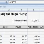 Stundenabrechnung Excel Vorlage Luxus Stundenabrechnung 2