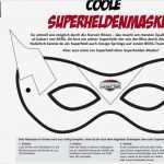 Superhelden Masken Basteln Vorlagen Elegant Coole Superheldenmaske Für Kinder Basteln