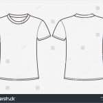 T Shirt Design Vorlage Erstaunlich Blank Tshirt Template Front Back Stock Vector