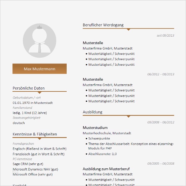 Lebenslauf Muster & Vorlagen für Bewerbung 2018