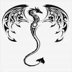 Tattoo Vorlagen Zum Ausdrucken Gut Luxus Dragon Tribal Tattoo Vorlage Drachen Avec Tribal