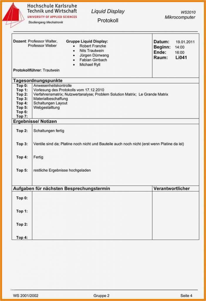 Telefonnotiz Vorlage Excel Kostenlos Angenehm 5 Protokoll Vorlage Word