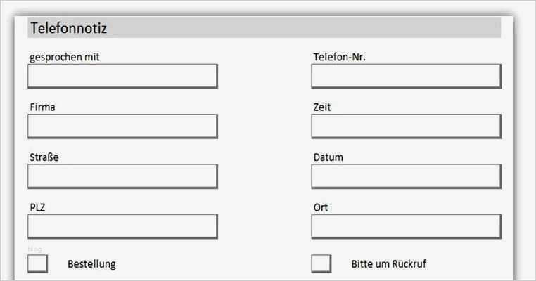 Telefonnotiz Vorlage Download