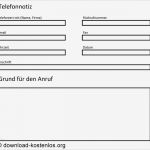 Telefonnotiz Vorlage Excel Kostenlos Gut Telefonnotiz