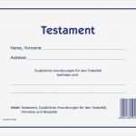 Testament Vorlage Word Schönste Testament 2838