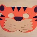 Tiermasken Für Kinder Vorlagen Genial Tiger Maske Basteln Für Fasching Familie