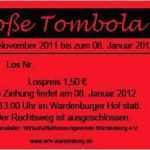 Tombola Lose Vorlagen Genial Wardenburger tombola 2016 2017 Wardenburg