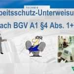 Unterweisung Brandschutz Im Betrieb Vorlage Einzigartig Arbeitsschutz Unterweisung Nach Bgv A1 §4 Abs Ppt Video