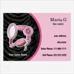 Visitenkarten Friseur Vorlagen Schönste Rosa Friseursalon Businesscards Mini Visitenkarten