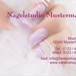 Visitenkarten Nagelstudio Vorlagen Best Of Visitenkarten Für Nagelstudios Nailsdesign Bereits Ab