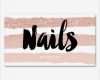 Visitenkarten Nagelstudio Vorlagen Fabelhaft Nails Artist Modern Typography Rose Gold Stripes Business Card