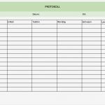 Vorlage Besprechungsprotokoll Excel Cool Protokollvorlage Als Muster