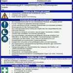 Vorlage Betriebsanweisung Gefahrstoffe Erstaunlich Großzügig Betriebsanweisungen Vorlage Ideen
