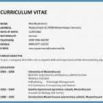 Vorlage Cv English Word Süß Cv Vorlage Word Gut Curriculum Vitae Vorlage