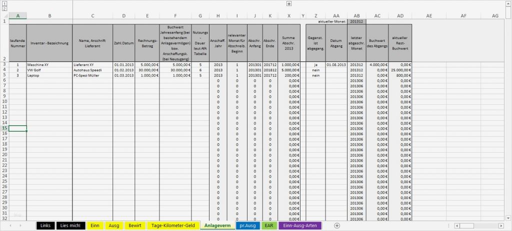 Vorlage Einnahmen Ausgaben Rechnung Beste Excel Vorlage Ear Für Kleinunternehmer Österreich