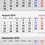 Vorlage Fotokalender 2018 Schön Kalender August 2018 Als Pdf Vorlagen