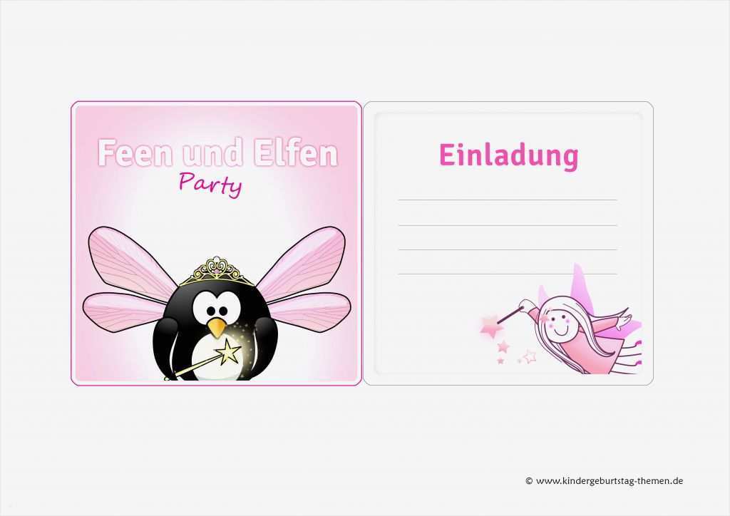 Vorlage Geburtstagskarte Kostenlos Best Of Feen Geburtstag Einladung Zur Kinderparty Kostenlos