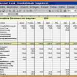 Vorlage Haushaltsplan Excel Angenehm 7 Haushaltsbuch Excel Vorlage