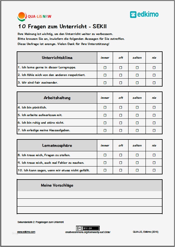 Vorlage Mitarbeiterbefragung Word Schön Beste Fragebogen ...