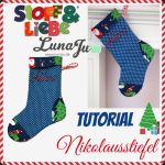 Vorlage Nikolausstiefel Nähen Süß Stoff Und Liebe Blog Tutorial Schnitt Für Einen