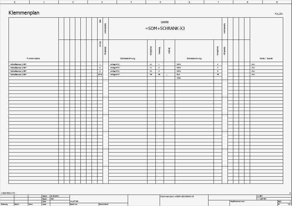 Vorlage Sicherungskasten Beschriftung Excel Süß Eplan ...