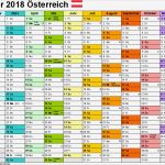 Vorlage Taschenkalender 2018 Großartig Kalender 2018 Österreich In Excel Zum Ausdrucken