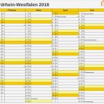 Wandkalender 2018 Vorlage Wunderbar Feiertage 2018 nordrhein Westfalen Kalender