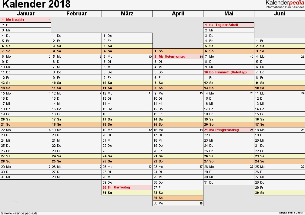 Kalender 2018 zum Ausdrucken als PDF 16 Vorlagen kostenlos